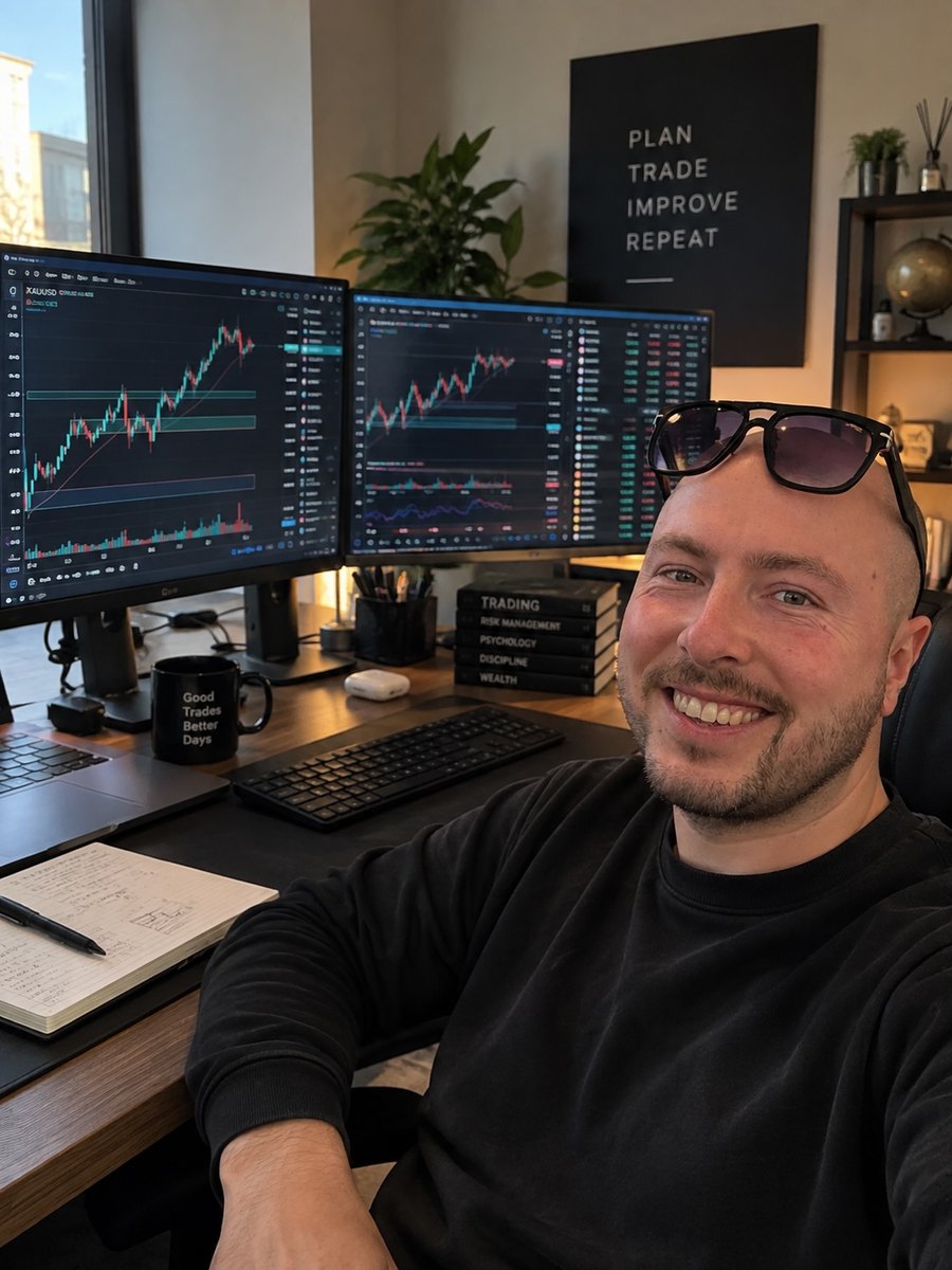 Vlad, CEO of Smart Forex Pips, at his trading desk